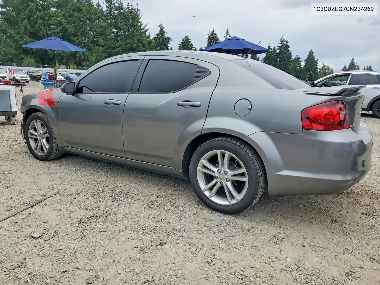 2012 Dodge Avenger Sxt VIN: 1C3CDZEG7CN234269 Lot: 58744236