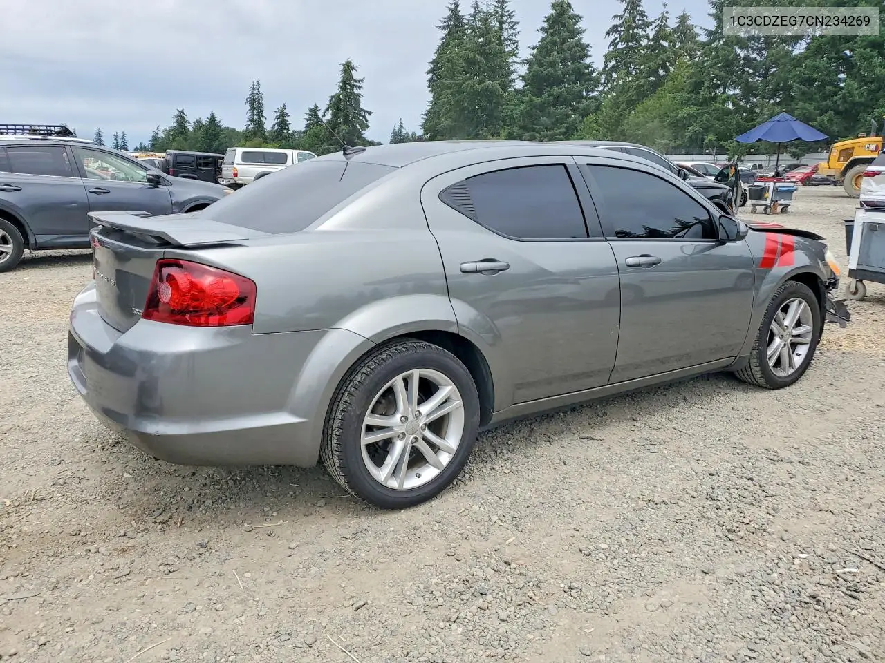2012 Dodge Avenger Sxt VIN: 1C3CDZEG7CN234269 Lot: 58744236