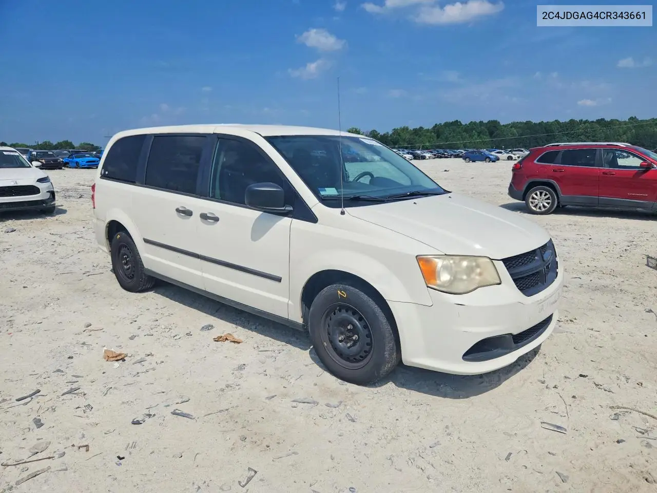 2012 Dodge Ram Van VIN: 2C4JDGAG4CR343661 Lot: 59342826