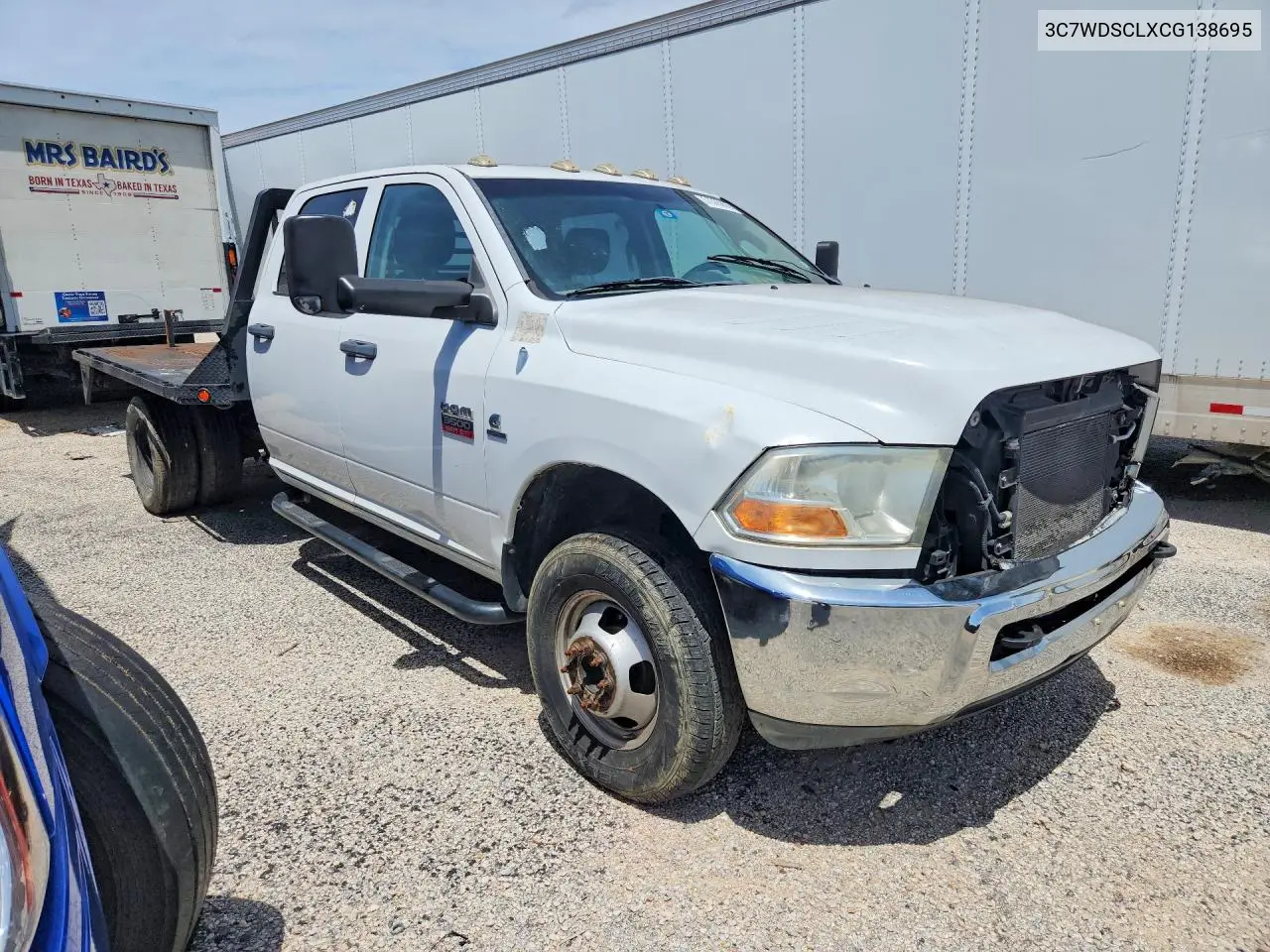 2012 Dodge Ram 3500 St VIN: 3C7WDSCLXCG138695 Lot: 61385856