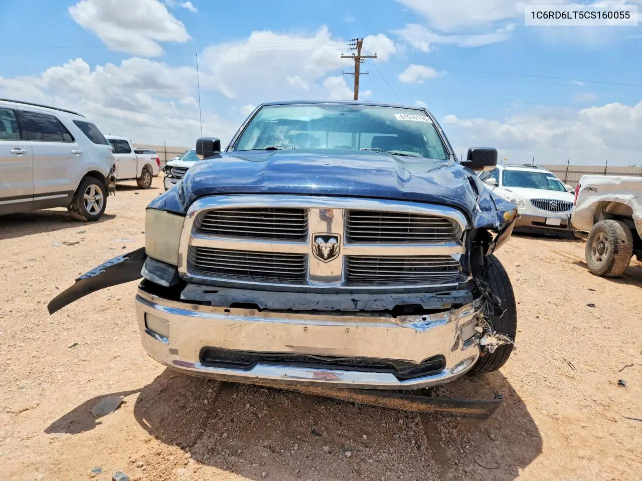 2012 Dodge Ram 1500 Slt VIN: 1C6RD6LT5CS160055 Lot: 61540146