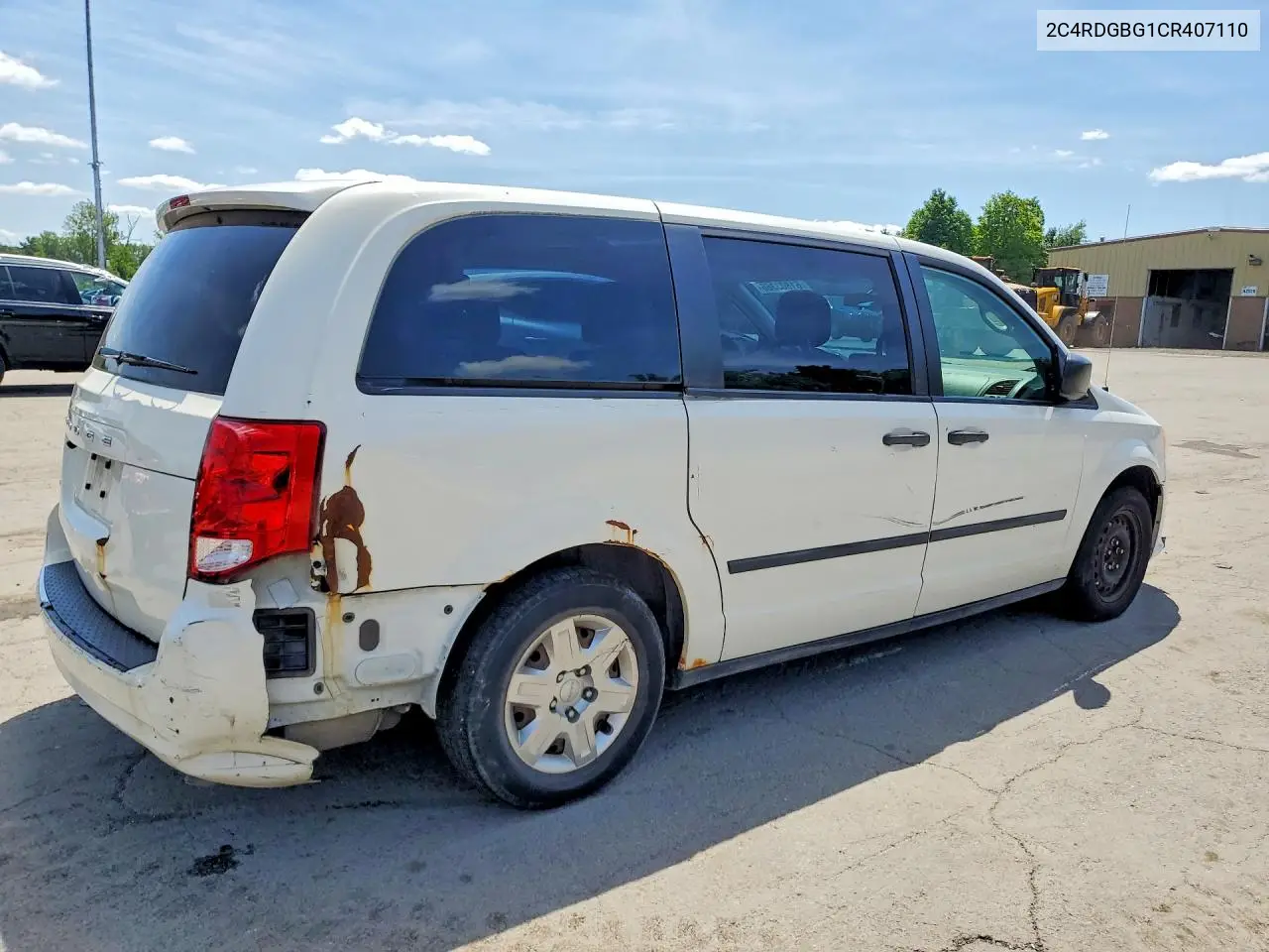 2012 Dodge Grand Caravan Se VIN: 2C4RDGBG1CR407110 Lot: 61803366