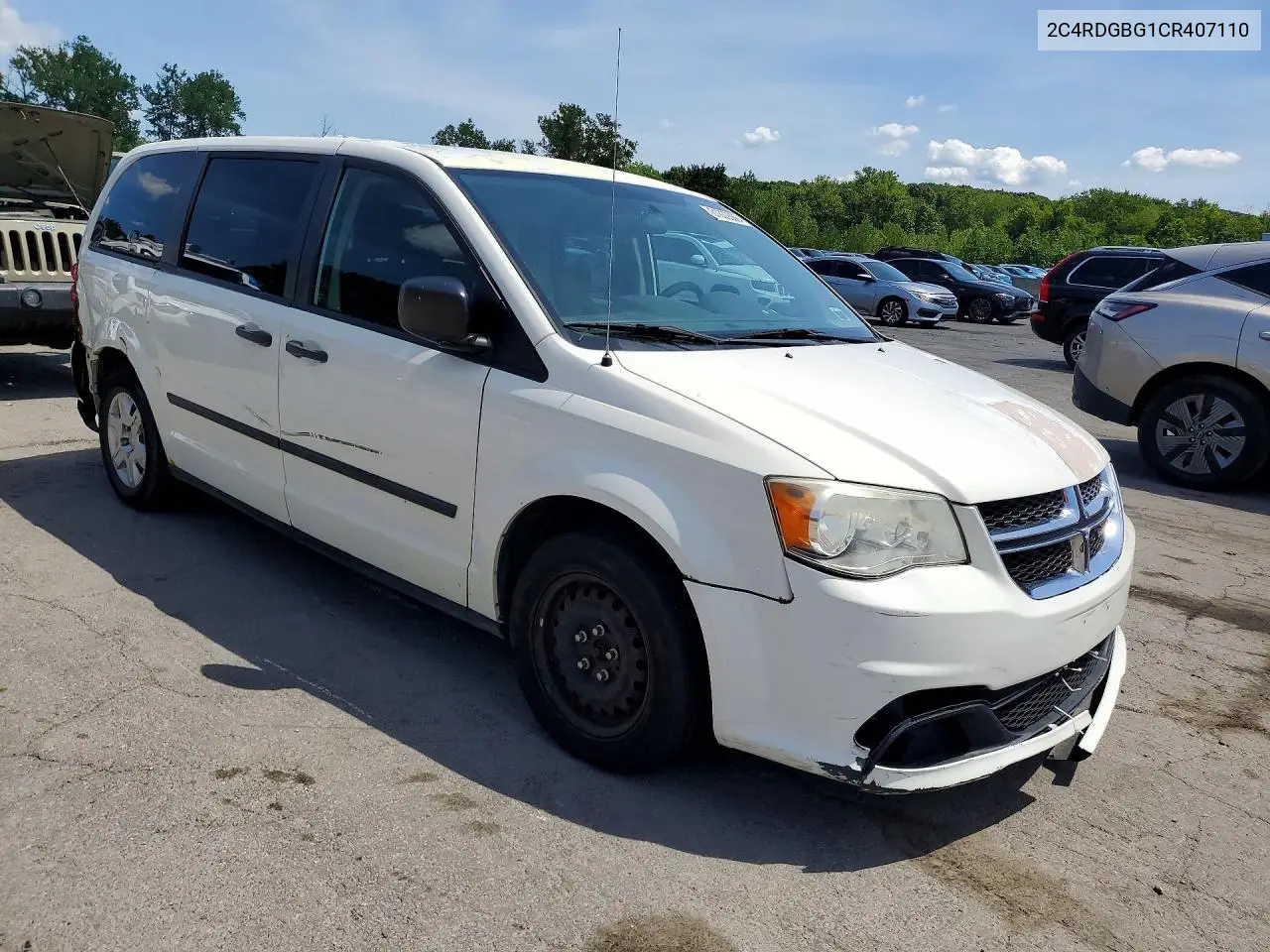 2012 Dodge Grand Caravan Se VIN: 2C4RDGBG1CR407110 Lot: 61803366