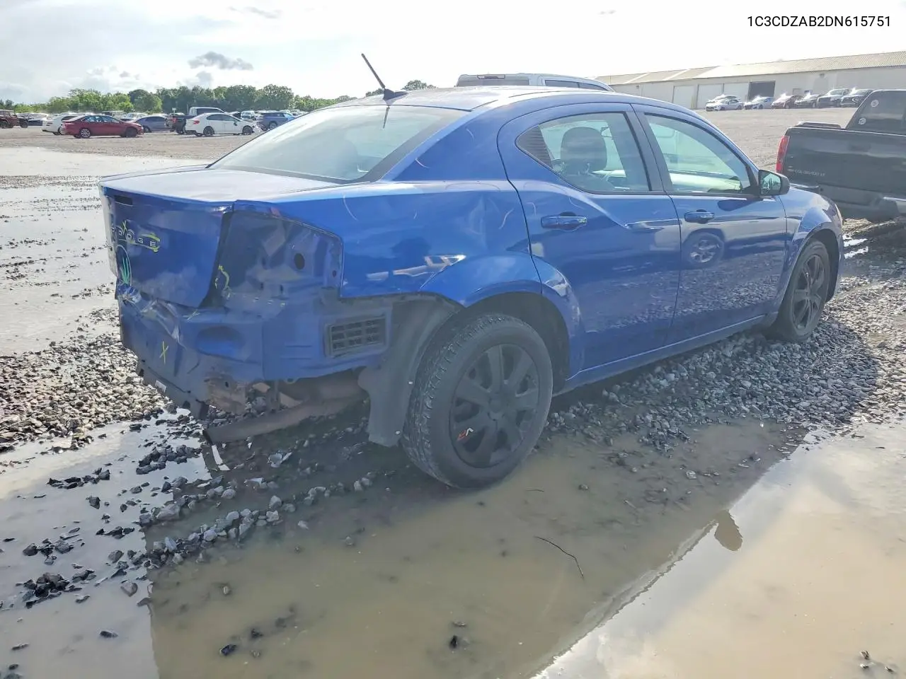 2013 Dodge Avenger Se VIN: 1C3CDZAB2DN615751 Lot: 54696786