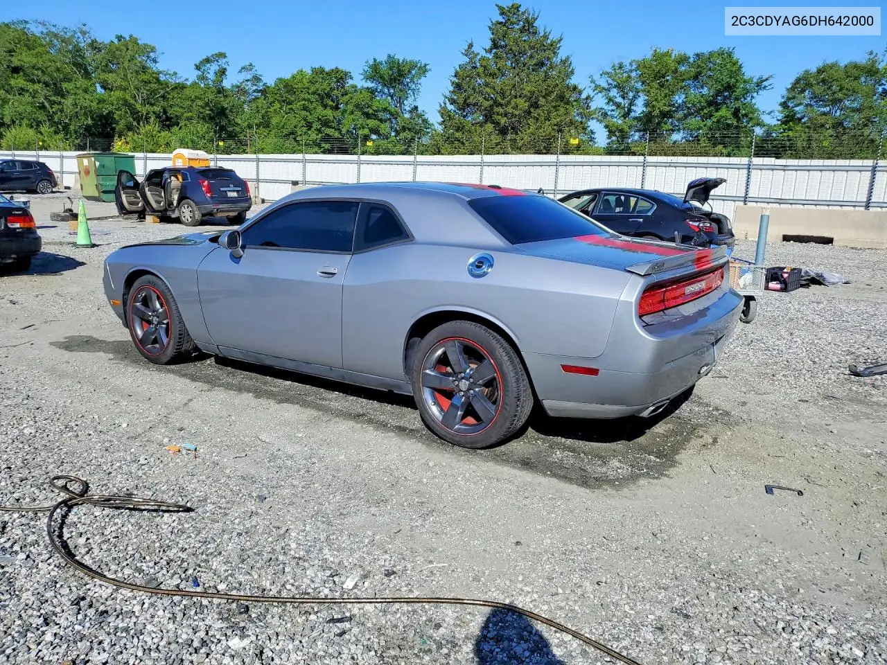 2013 Dodge Challenger Sxt VIN: 2C3CDYAG6DH642000 Lot: 55795746