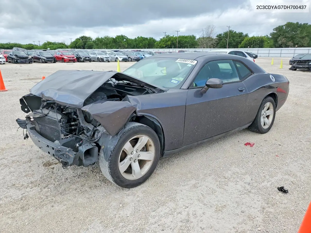 2013 Dodge Challenger Sxt VIN: 2C3CDYAG7DH700437 Lot: 55980116