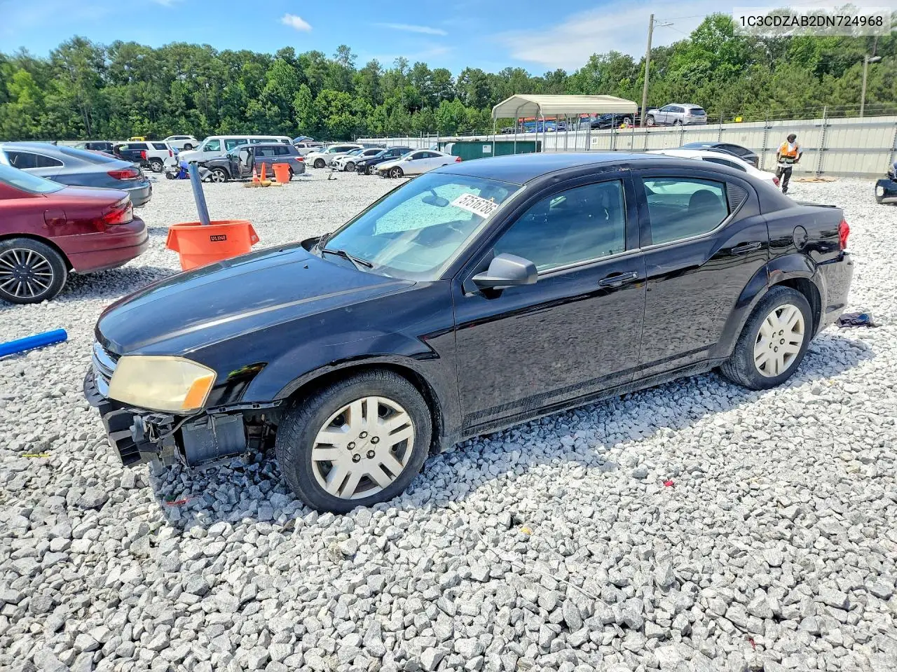 2013 Dodge Avenger Se VIN: 1C3CDZAB2DN724968 Lot: 57516786