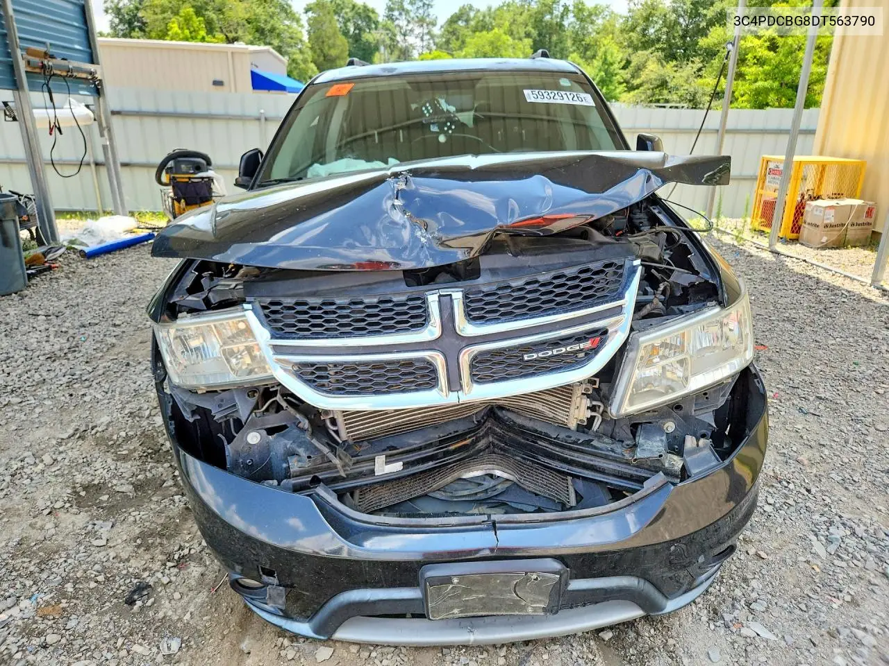 2013 Dodge Journey Sxt VIN: 3C4PDCBG8DT563790 Lot: 59329126