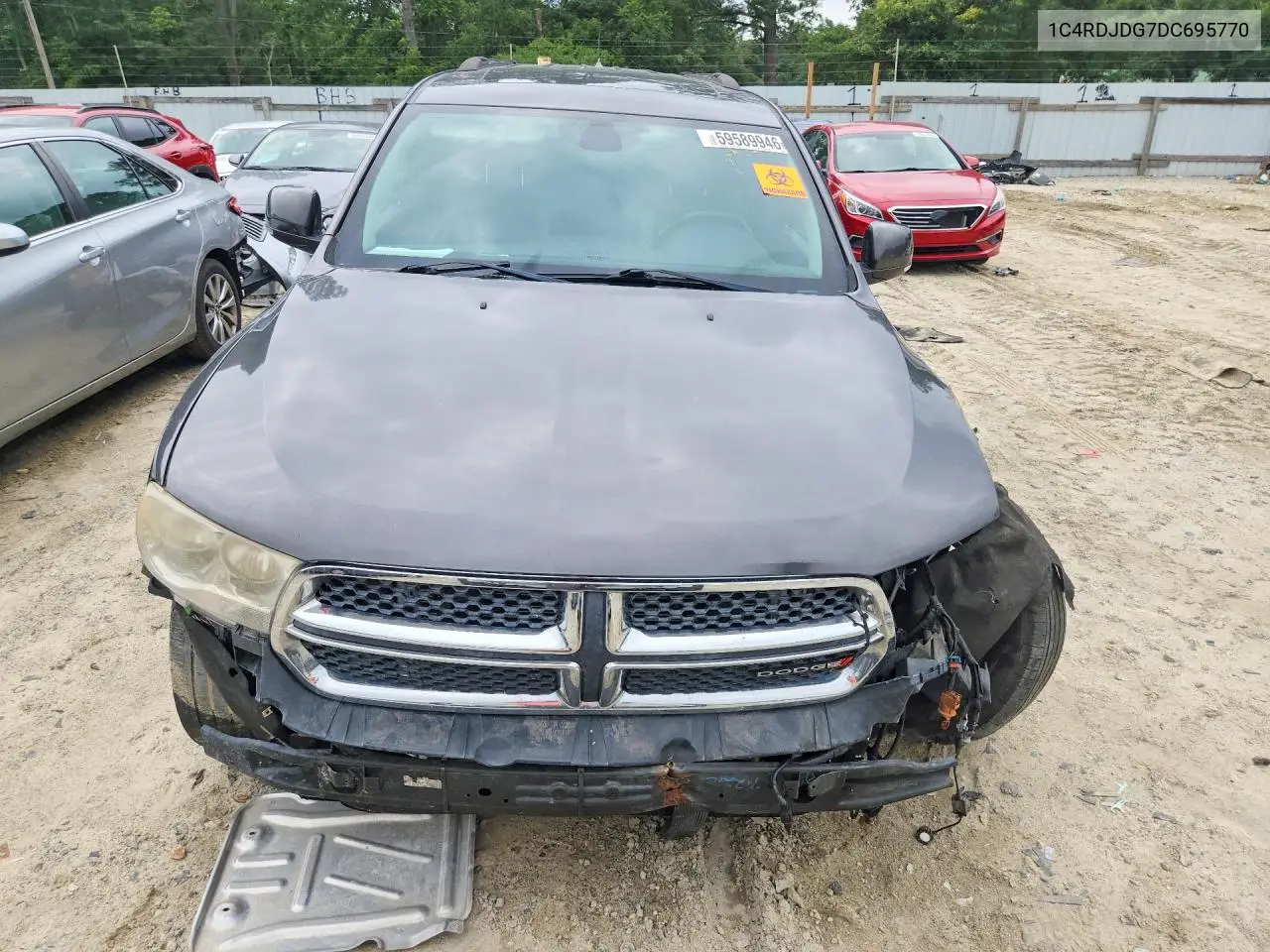 2013 Dodge Durango Crew VIN: 1C4RDJDG7DC695770 Lot: 59589946