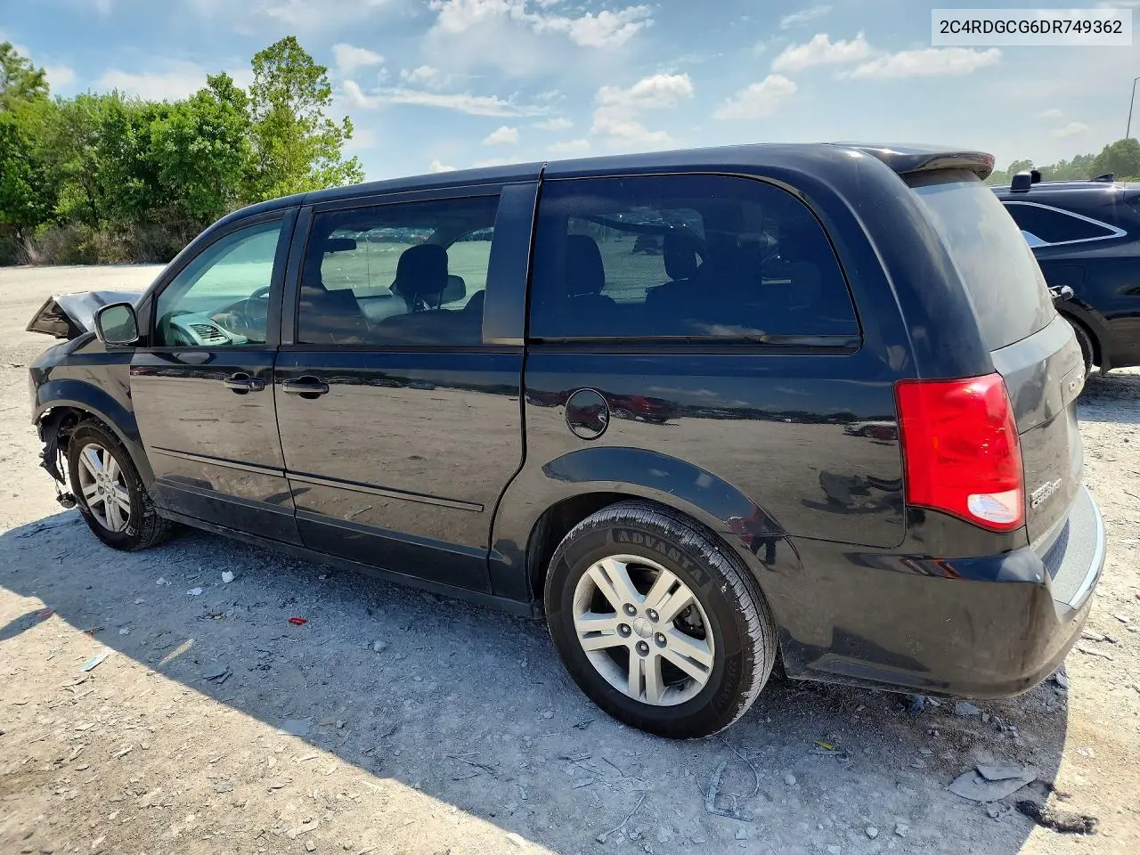 2013 Dodge Grand Caravan Sxt VIN: 2C4RDGCG6DR749362 Lot: 60153666