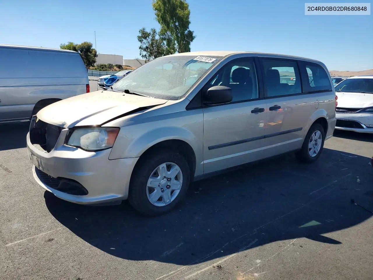 2013 Dodge Grand Caravan Se VIN: 2C4RDGBG2DR680848 Lot: 61577076