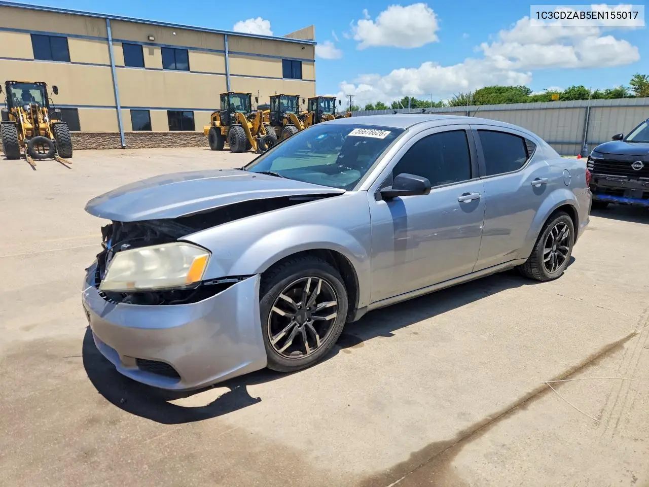 2014 Dodge Avenger Se VIN: 1C3CDZAB5EN155017 Lot: 56676626