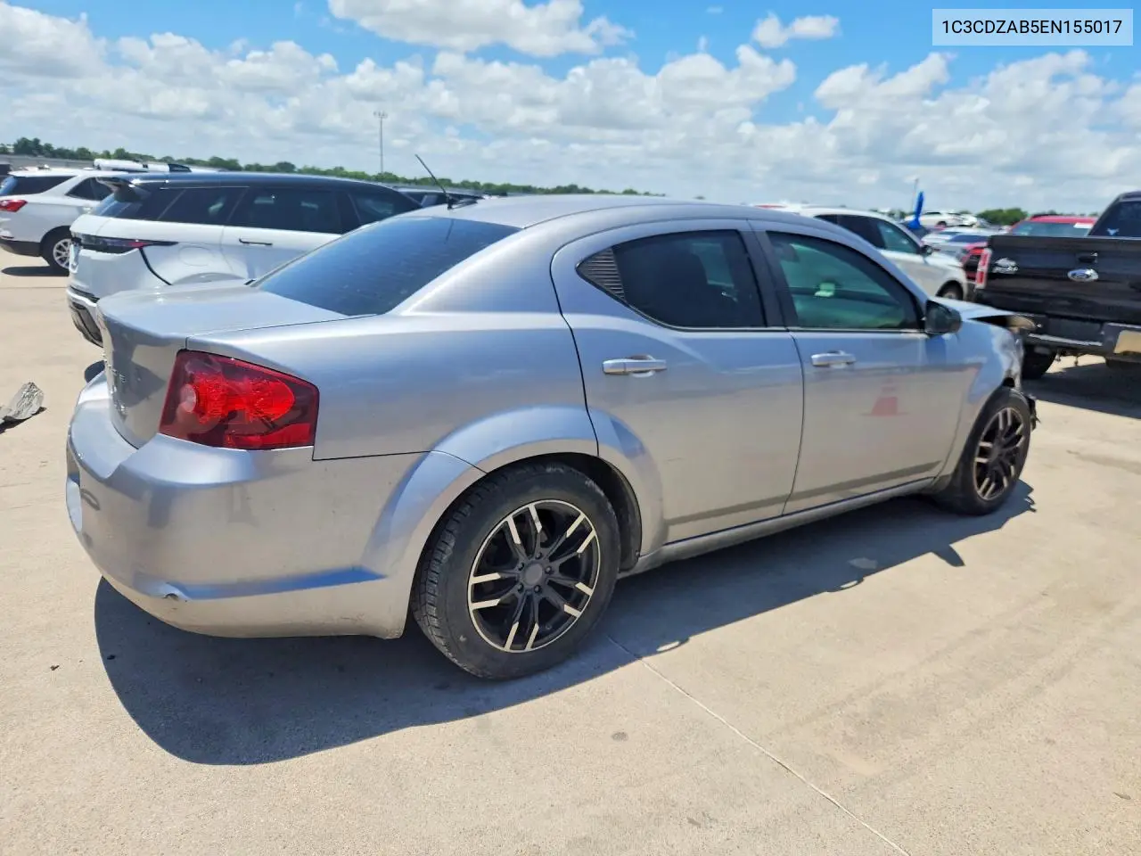 2014 Dodge Avenger Se VIN: 1C3CDZAB5EN155017 Lot: 56676626