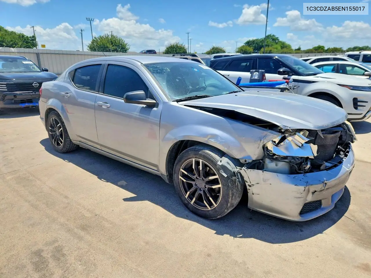 2014 Dodge Avenger Se VIN: 1C3CDZAB5EN155017 Lot: 56676626