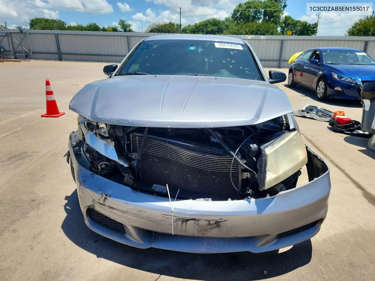2014 Dodge Avenger Se VIN: 1C3CDZAB5EN155017 Lot: 56676626