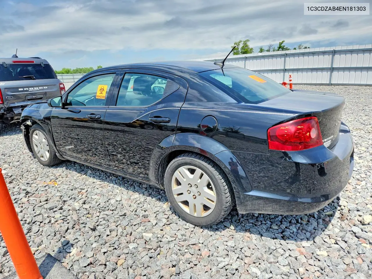 2014 Dodge Avenger Se VIN: 1C3CDZAB4EN181303 Lot: 56774036