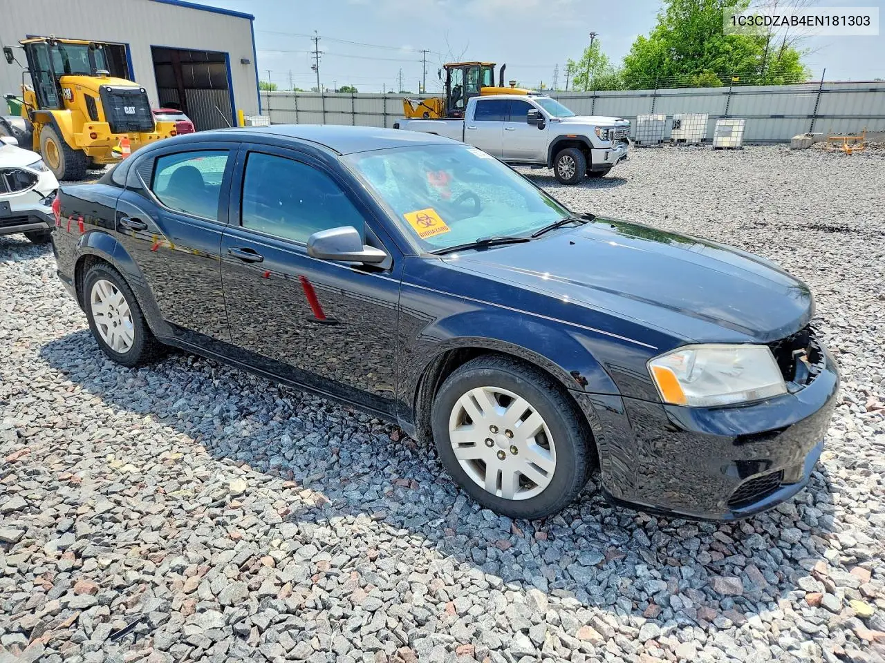 2014 Dodge Avenger Se VIN: 1C3CDZAB4EN181303 Lot: 56774036