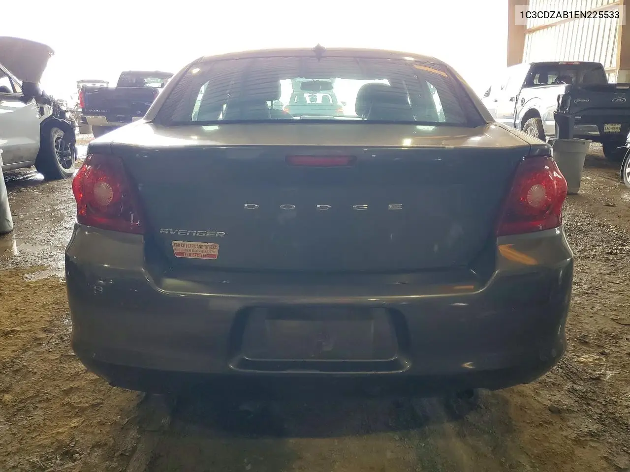 2014 Dodge Avenger Se VIN: 1C3CDZAB1EN225533 Lot: 57629536