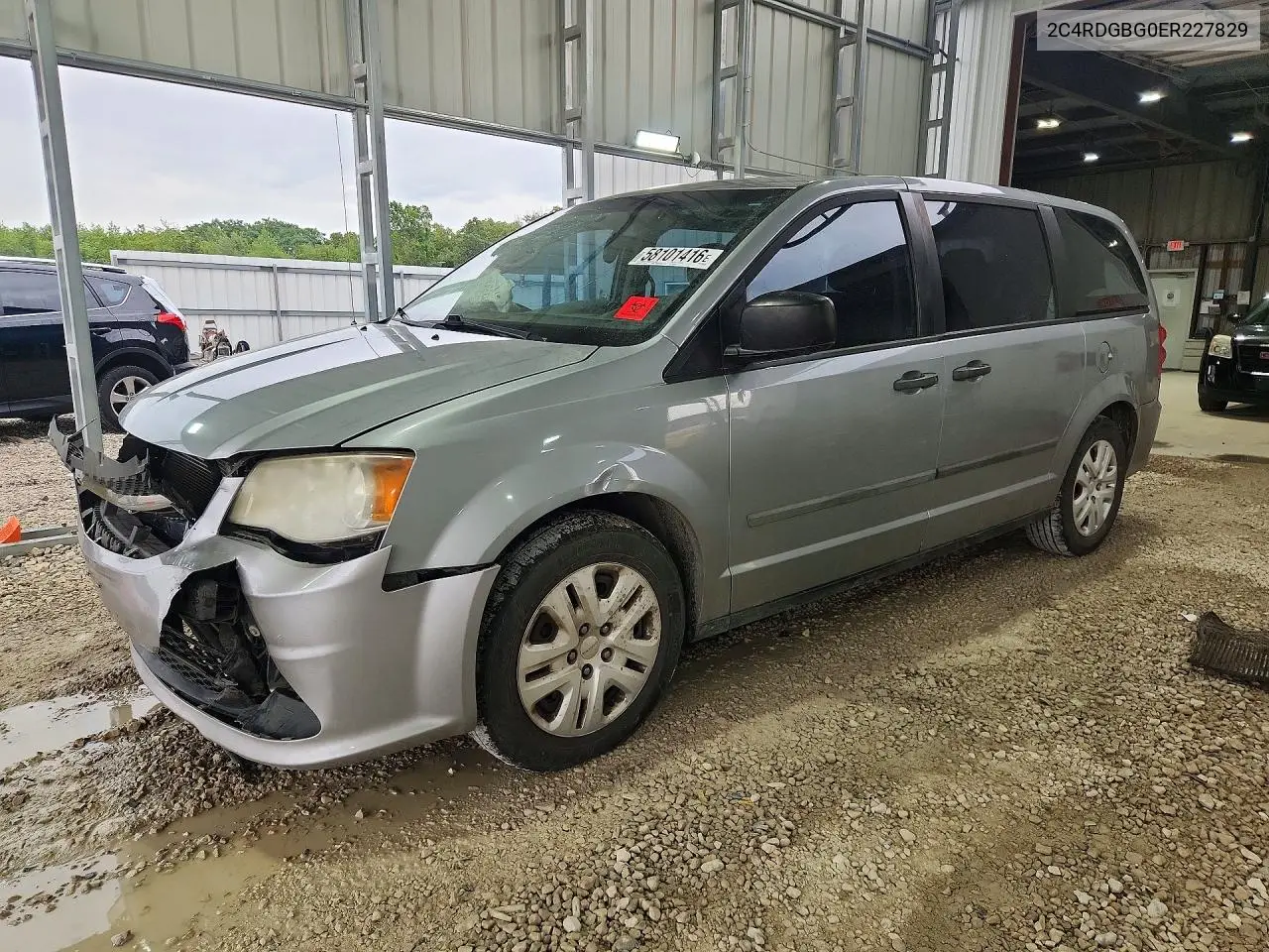 2014 Dodge Grand Caravan Se VIN: 2C4RDGBG0ER227829 Lot: 58101416