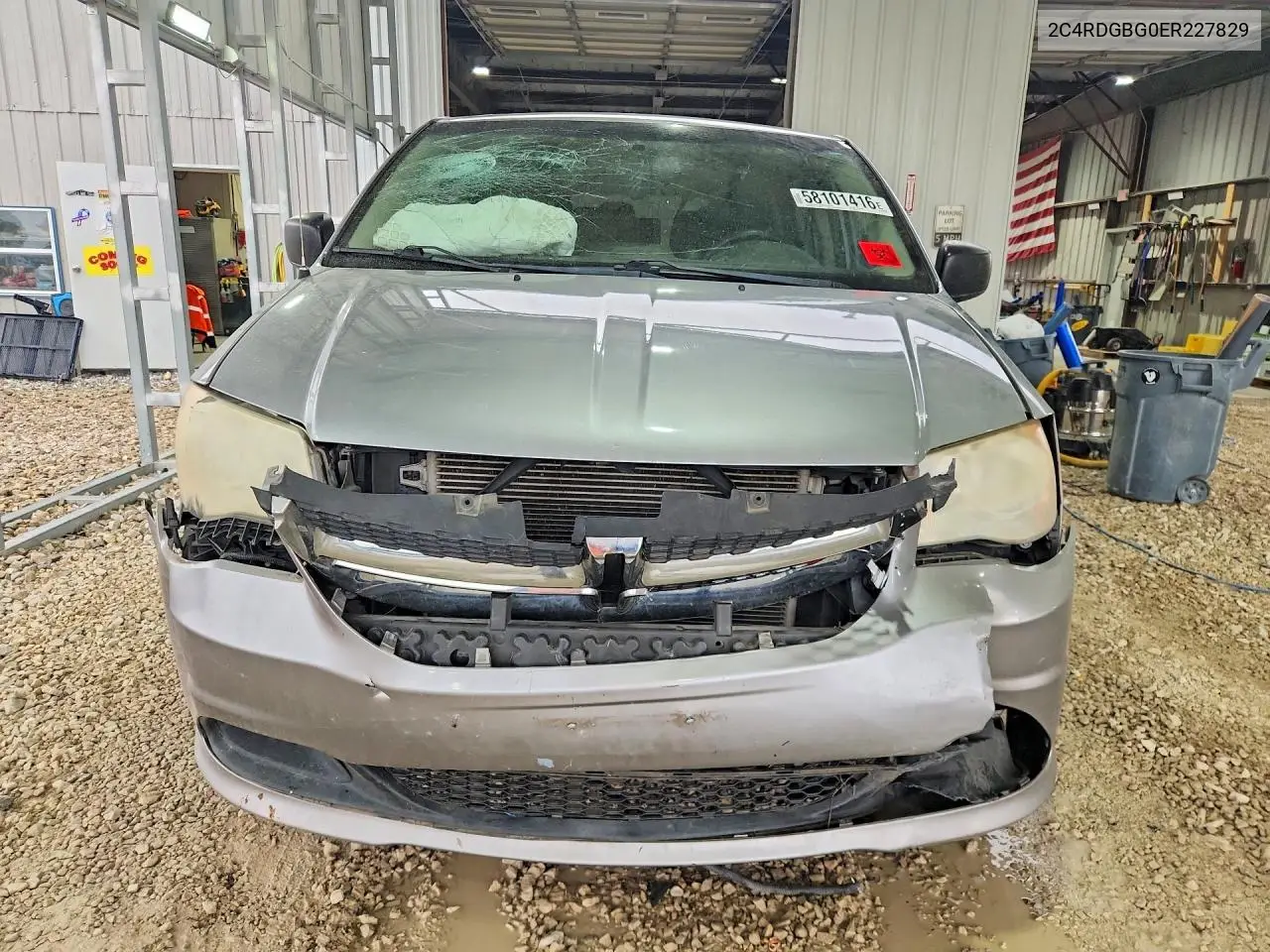 2014 Dodge Grand Caravan Se VIN: 2C4RDGBG0ER227829 Lot: 58101416