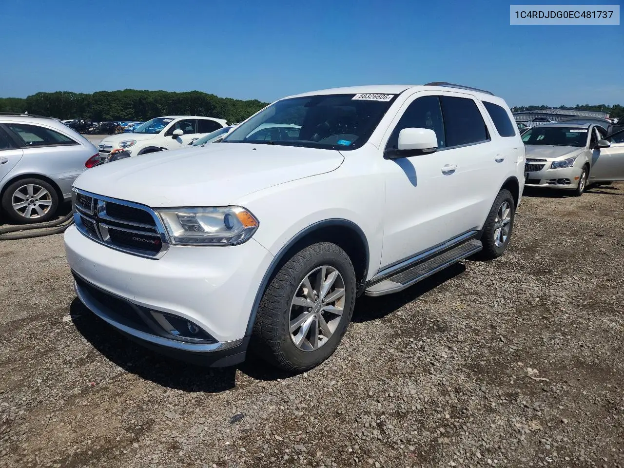 2014 Dodge Durango Limited VIN: 1C4RDJDG0EC481737 Lot: 58326606