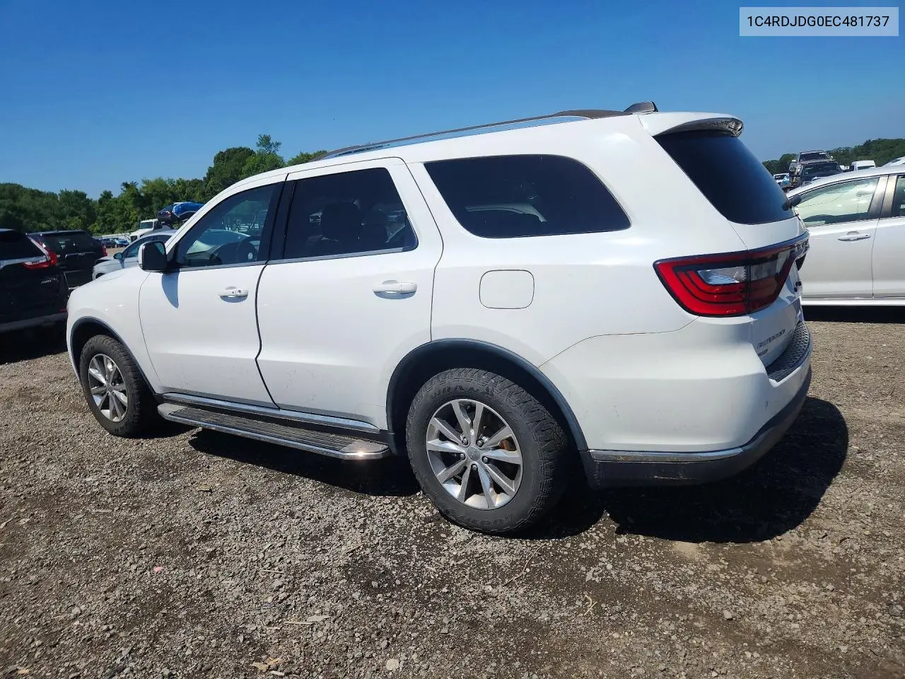 2014 Dodge Durango Limited VIN: 1C4RDJDG0EC481737 Lot: 58326606