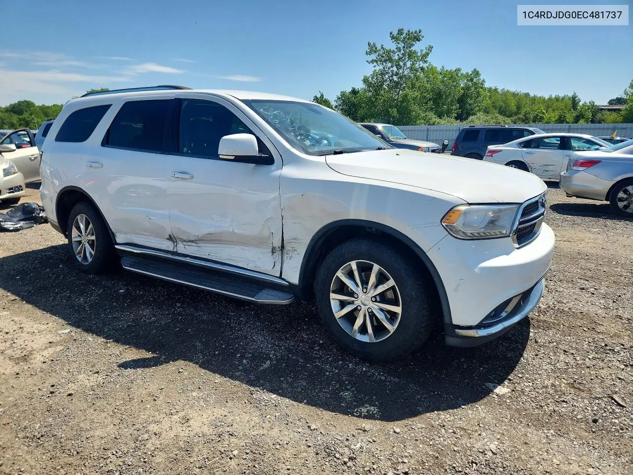 2014 Dodge Durango Limited VIN: 1C4RDJDG0EC481737 Lot: 58326606
