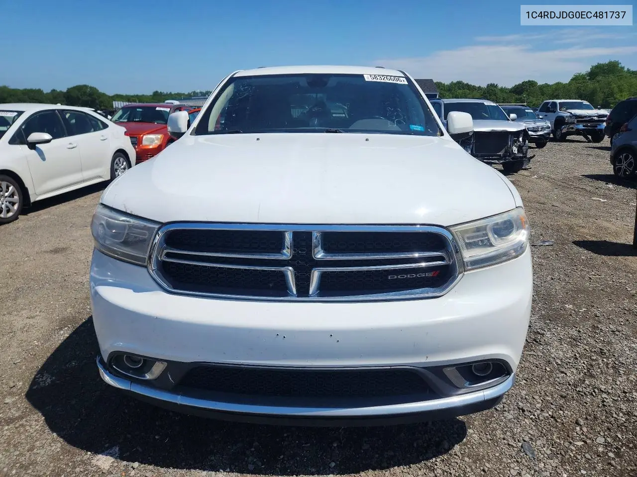 2014 Dodge Durango Limited VIN: 1C4RDJDG0EC481737 Lot: 58326606