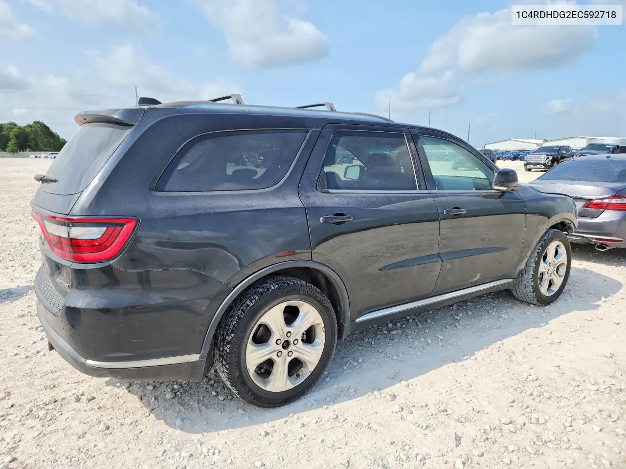 2014 Dodge Durango Limited VIN: 1C4RDHDG2EC592718 Lot: 58378116
