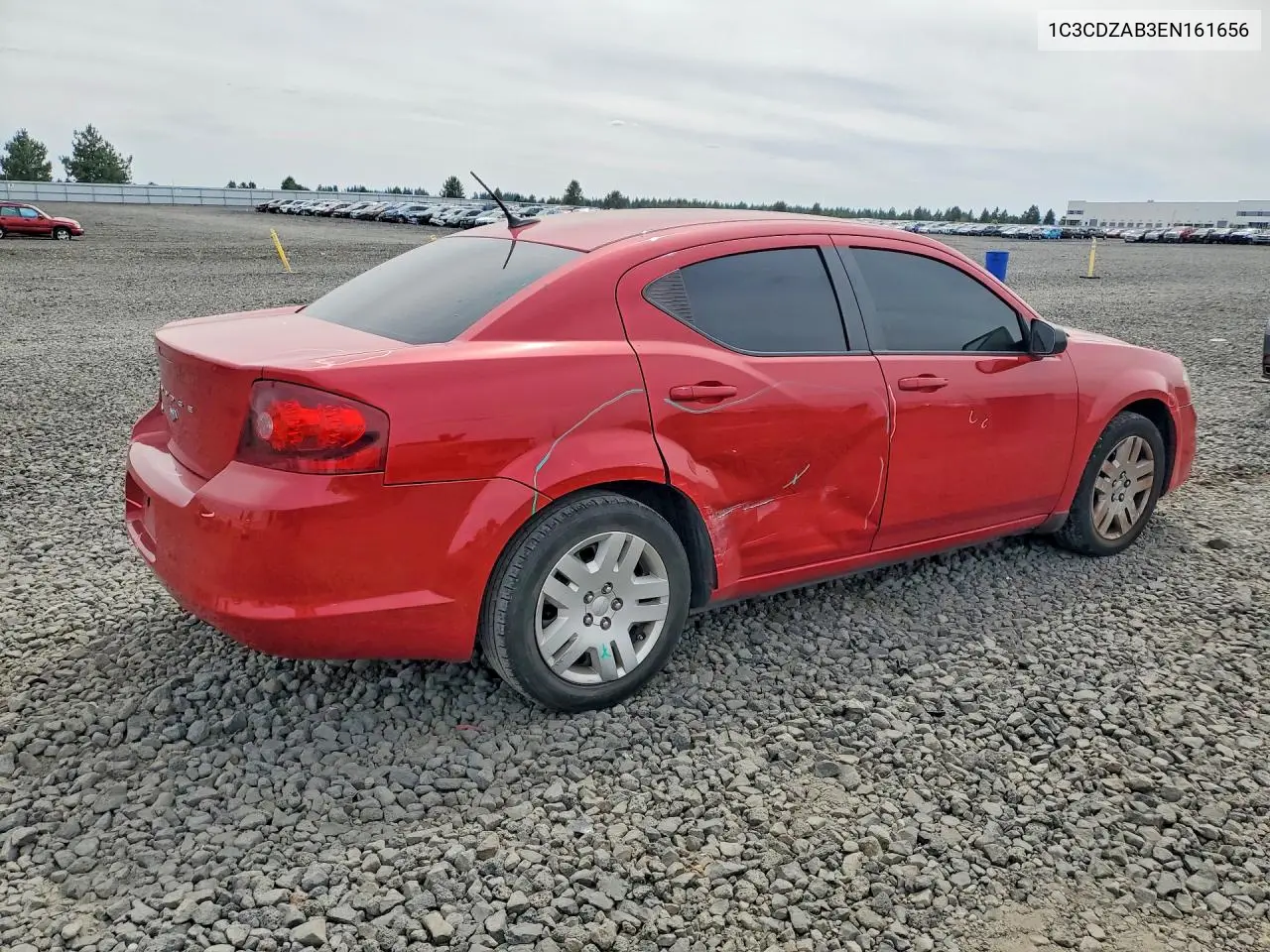 2014 Dodge Avenger Se VIN: 1C3CDZAB3EN161656 Lot: 58602956