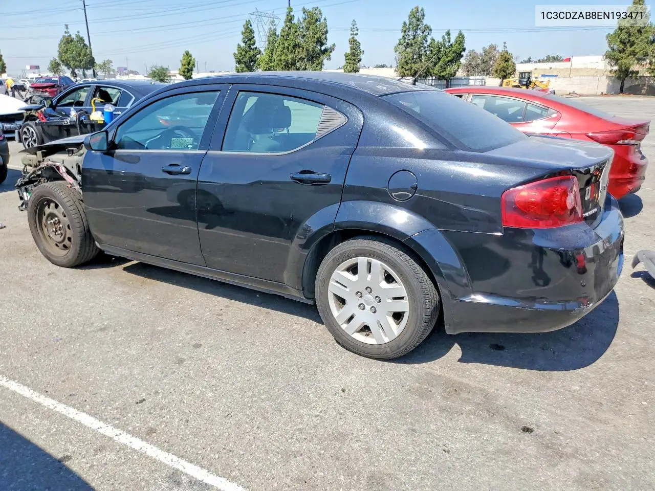 2014 Dodge Avenger Se VIN: 1C3CDZAB8EN193471 Lot: 58629616