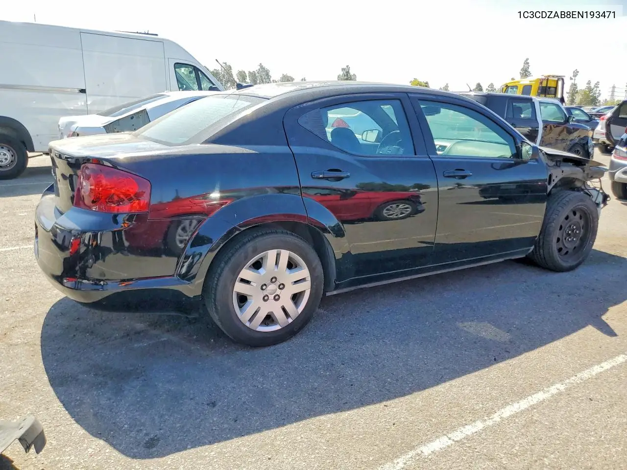 2014 Dodge Avenger Se VIN: 1C3CDZAB8EN193471 Lot: 58629616
