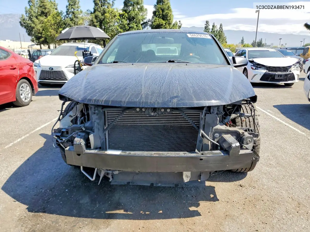 2014 Dodge Avenger Se VIN: 1C3CDZAB8EN193471 Lot: 58629616