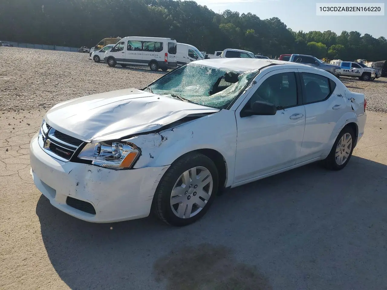 2014 Dodge Avenger Se VIN: 1C3CDZAB2EN166220 Lot: 59778736