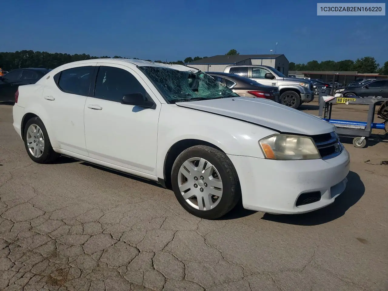 2014 Dodge Avenger Se VIN: 1C3CDZAB2EN166220 Lot: 59778736