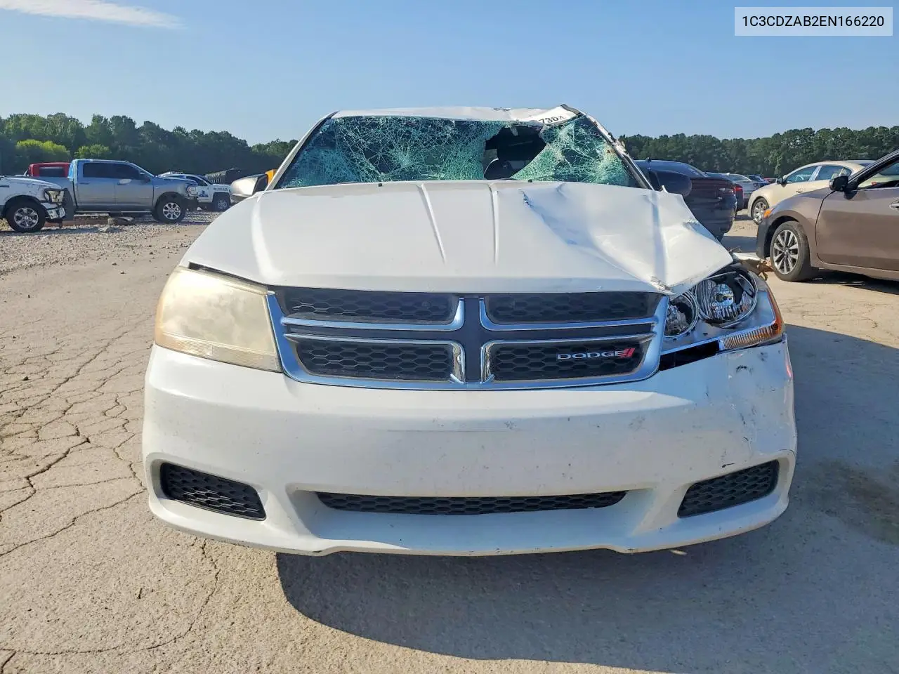 2014 Dodge Avenger Se VIN: 1C3CDZAB2EN166220 Lot: 59778736