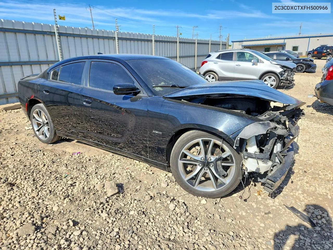2015 Dodge Charger R VIN: 2C3CDXCTXFH500966 Lot: 55989416