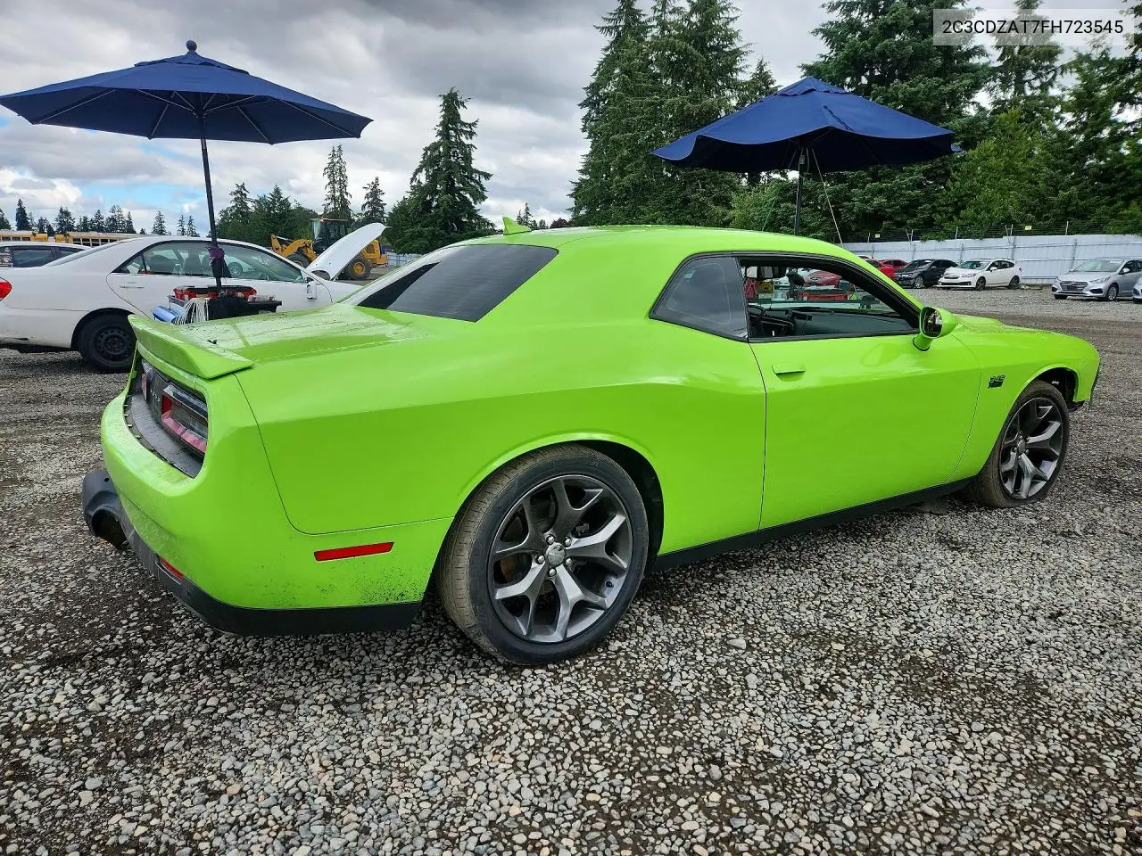 2015 Dodge Challenger Sxt VIN: 2C3CDZAT7FH723545 Lot: 56361116