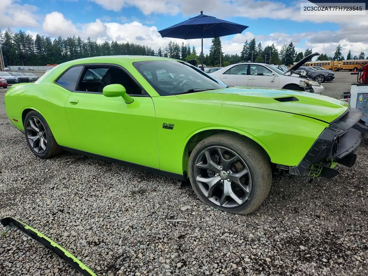 2015 Dodge Challenger Sxt VIN: 2C3CDZAT7FH723545 Lot: 56361116