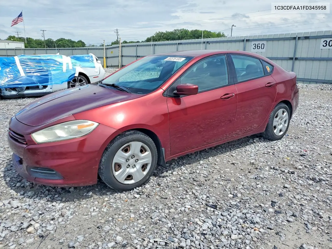 2015 Dodge Dart Se VIN: 1C3CDFAA1FD345958 Lot: 56576186