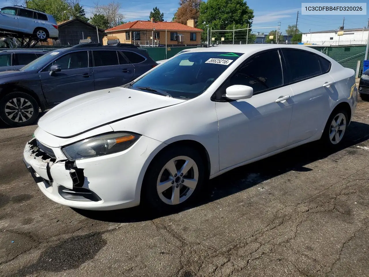 2015 Dodge Dart Sxt VIN: 1C3CDFBB4FD320026 Lot: 56625216