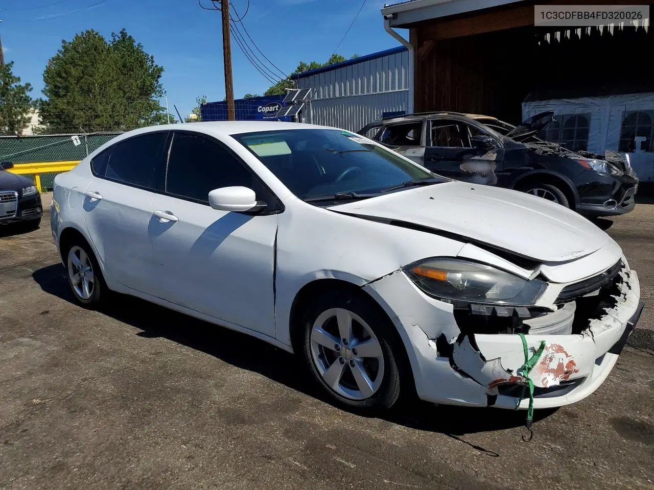 2015 Dodge Dart Sxt VIN: 1C3CDFBB4FD320026 Lot: 56625216