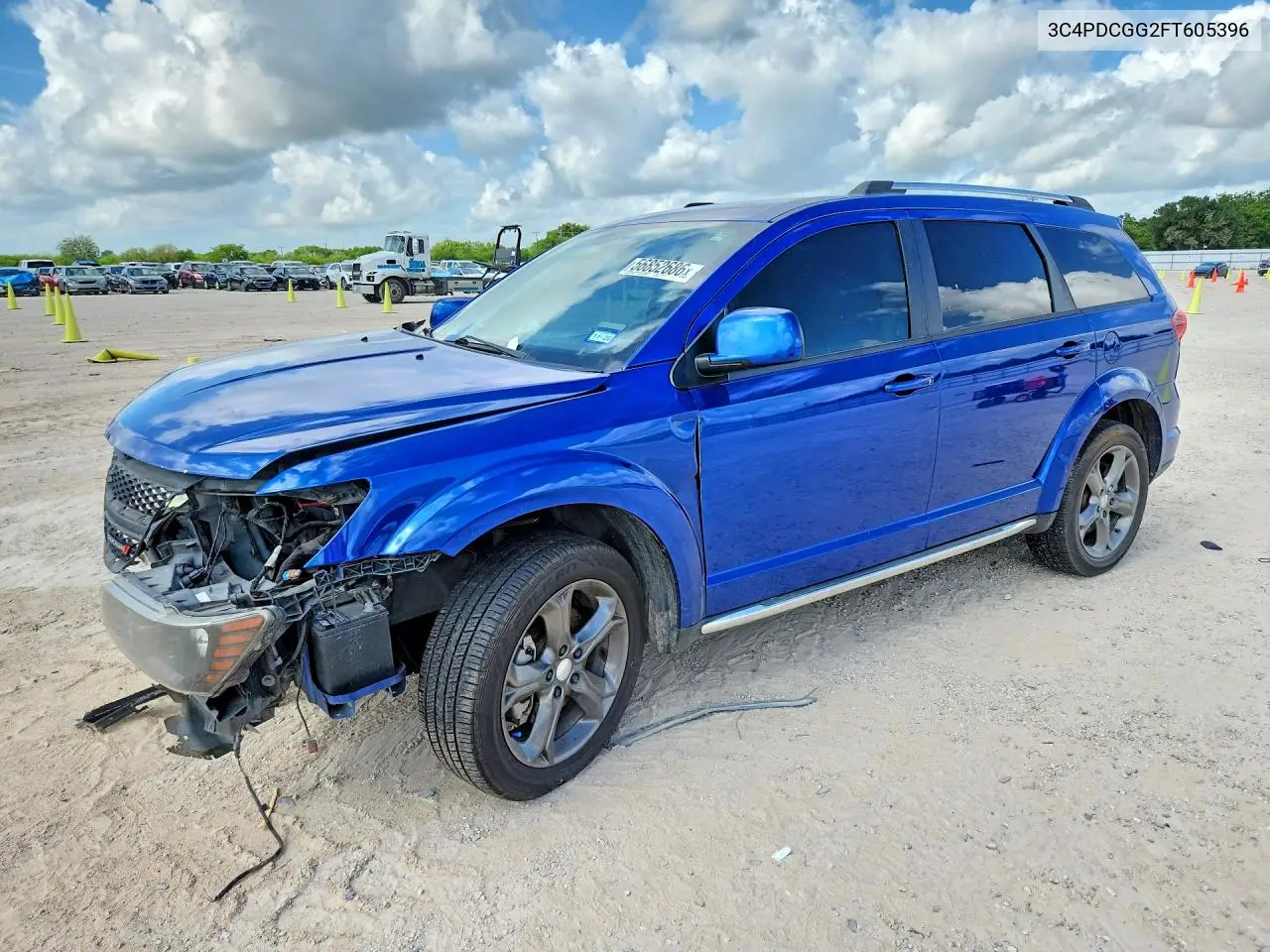 2015 Dodge Journey Crossroad VIN: 3C4PDCGG2FT605396 Lot: 56852686