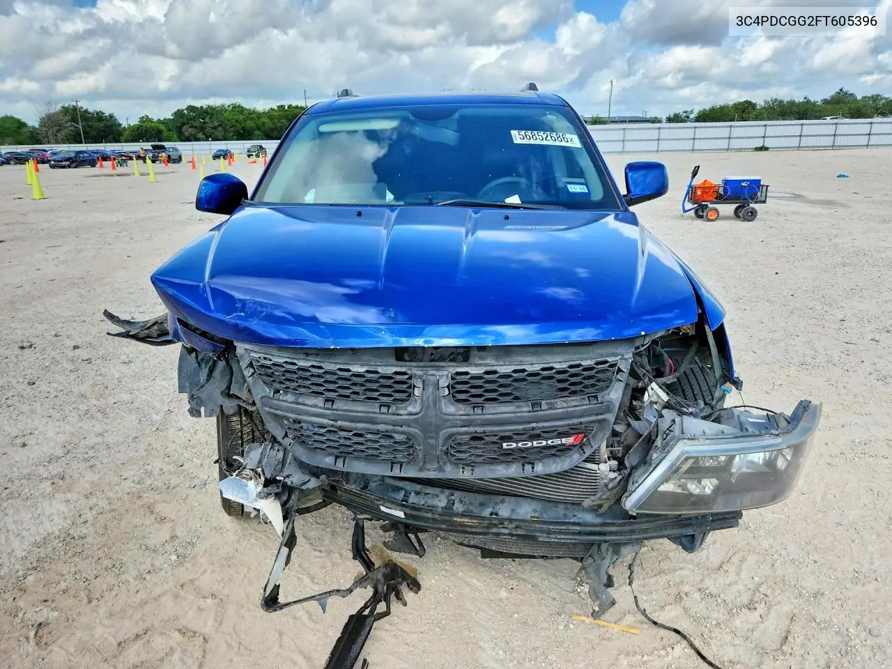 2015 Dodge Journey Crossroad VIN: 3C4PDCGG2FT605396 Lot: 56852686