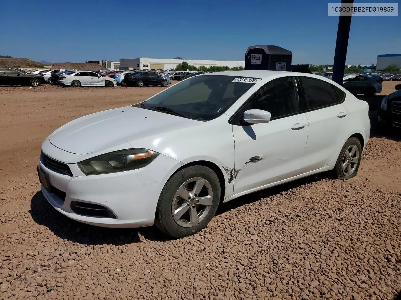 2015 Dodge Dart Sxt VIN: 1C3CDFBB2FD319859 Lot: 57855126