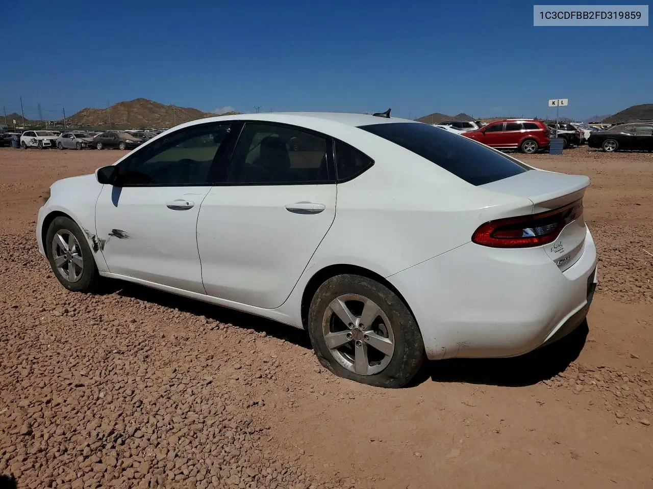 2015 Dodge Dart Sxt VIN: 1C3CDFBB2FD319859 Lot: 57855126