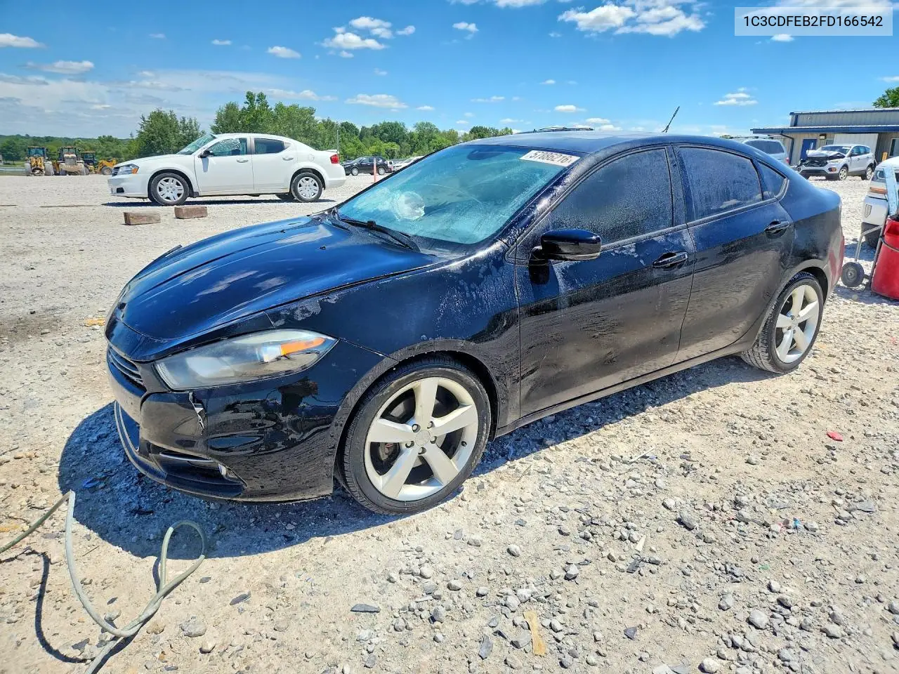2015 Dodge Dart Gt VIN: 1C3CDFEB2FD166542 Lot: 57886216