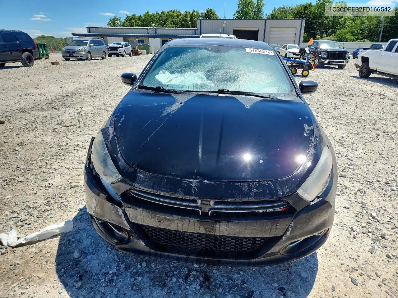 2015 Dodge Dart Gt VIN: 1C3CDFEB2FD166542 Lot: 57886216