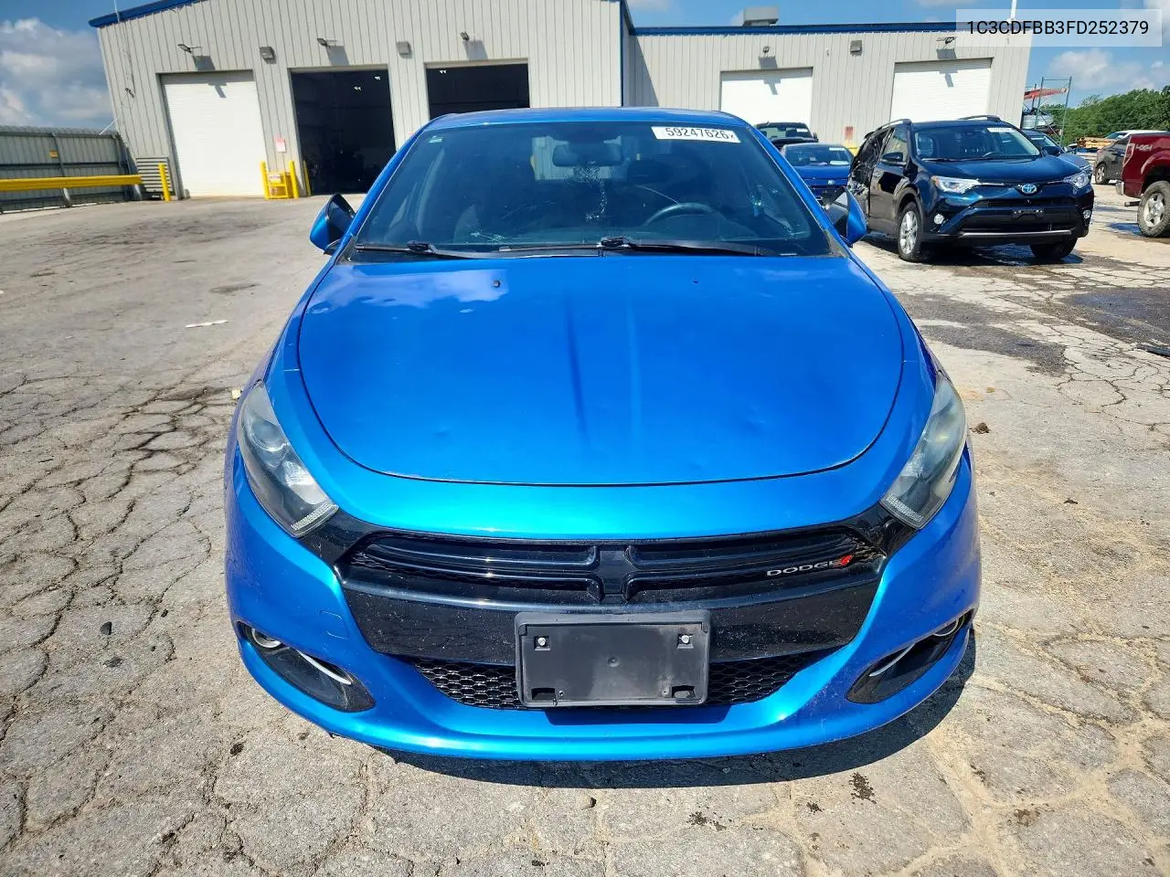 2015 Dodge Dart Sxt VIN: 1C3CDFBB3FD252379 Lot: 59247626