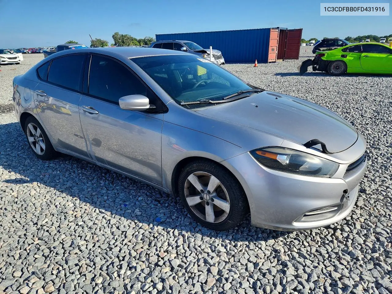 2015 Dodge Dart Sxt VIN: 1C3CDFBB0FD431916 Lot: 59247916